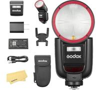 Godox V1 Pro F V1Pro F Flash per Fotocamera a Testa Totonda per Fujifilm Fuji,76Ws 2.4G TTL 1/8000 HSS,500 Flash a Piena Potenza,Tempo di Riciclo di 1.3s,Batteria Agli Ioni di Litio da 2980mAh