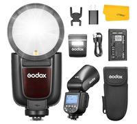 GODOX V1 Pro S V1Pro S Flash per Sony, Speedlite per fotocamera a testa rotonda stroboscopio TTL wireless 2.4G, HSS con batteria agli ioni di litio e Sub-flash Staccabile, Supporto Type-C