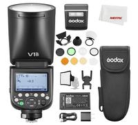 Godox V1 PRO V1 PRO N TTL - Fotocamera a testa tonda agli ioni di litio Compatibile con Nikon 76Ws HSS 1/8000, con Godox AK-R1, kit di accessori Compatibile con fotocamere Nikon
