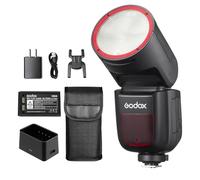 Godox V1-S V1S - Flash Speedlight a testa tonda compatibile con Sony, flash TTL da 76 W, flash Godox V1 per Sony, 1/8000 HSS, 480 scatti a piena potenza, tempo di riciclo 1,5 s