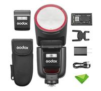 Godox V1 V1Pro N Flash per fotocamera TTL Speedlight, 1/8000 HSS 500 flash a piena potenza, tempo di riciclo 1.3s, 2.4G wireless con flash esterno SU-1 per fotocamere