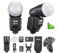 Godox V100 S con kit AK-R11, flash V100S con cupola diffusore, flash TTL 100W per a7V/a7IV/a7CII/a9III, touchscreen, riciclo in 1.7s, piena potenza 400, per a7RV/a7III/a6700/a7R IV/a1 II/ZV-E10 II