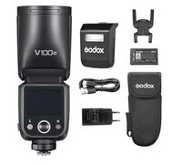 GODOX V100C TTL Flash per fotocamera Canon EOS, modalità TTL/M | Flash wireless, 400 flash, HSS a 1/8000 s, batteria da 2980 mAh, tempo di ricarica 1,7 secondi, luce LED integrata da 3300 K