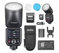 Godox V100F Flash TTL Speedlite 100Ws Testa Rotonda Flash per Fuji Fotocamera (V100-F)