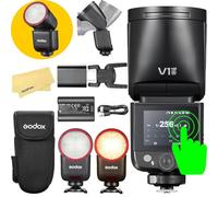 Godox V1Mid N V1 Mid N Flash per Nikon Fotocamere Flash Speedlite,55Ws | 2.4G TTL 1/8000 HSS,650 Lampi a Piena Potenza,Tempo Ricarica 1,7s,Lampada Pilota LED da 2W con 10 Livelli