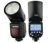 GODOX V1O tondo TTL Flash Flash Speedlite per Olympus (nero)
