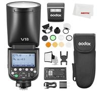 Godox V1PRO-C V1C PRO V1 PRO C TTL - Fotocamera agli ioni di litio Compatibile con Canon 76Ws HSS 1/8000, con Godox AK-R1, kit di accessori Compatibile con fotocamere Canon EOS