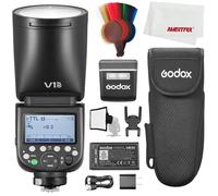 godox V1PRO-N V1 Pro TTL - Flash a testa tonda Compatibile con Nikon, 76 Ws HSS 1/8000s, batteria al litio integrata, lampada da modellazione a LED, innovativo flash esterno SU-1