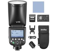 GODOX V1ProO Flash Speedlite con modalità flash M/TTL, HSS 1/8000 s, tempo di riciclo 1,3 s e sub-flash staccabile per fotocamere OM SYSTEM