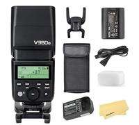 Godox V350O Flash Speedlite per Olympus Panasonic con Wireless 2.4G 7.2V/2000mAH Batteria Agli Ioni di Litio,500 Flash a Piena Potenza,0.1s-1.7s Tempo di Riciclo