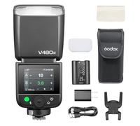 Godox V480-C Flash per Canon, GN50 High Output, Controllo Touchscreen, Carica USB-C, Tempo di riciclo rapido di 1,7 s, 650 flash a piena potenza, 2.4G X Wireless 1/8000s HSS TTL Flash Speedlite
