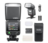 Godox V480-F Flash per Fujifilm, GN50 High Output, Controllo Touchscreen, Carica USB-C, Tempo di riciclo rapido di 1,7 s, 650 flash a piena potenza, 2.4G X Wireless 1/8000s HSS TTL Flash Speedlite
