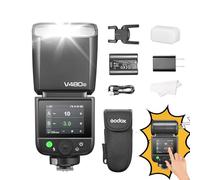 Godox V480 F TTL Flash Speedlite GN50 HSS 1/8000s 2.4Ghz X Wireless System 2 in uno lampada a LED con touchscreen, testa rimbalzante flessibile, diffusore per fotocamere Fuji