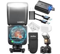 Godox V480-O Flash Speedlite TTL per Olympus e Panasonic, V480O GN50Touchscreen a Colori da 2", Batteria al Litio 7.2V/2200mAh, Riciclo 1.7s, HSS 1/8000s