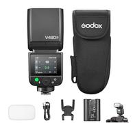 GODOX V480F TTL - Flash per fotocamera Fuji, GN50 Speedlite 650, numero flash 1/8000s HSS 1,7 s, tempo di ricarica integrato 5600 K, con diffusore, compatibile con fotocamere Fujifilm