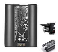 Godox VB22 Batteria agli Ioni di Litio da 7.2V 2200mAh per Flash Godox Serie V1 MID, V480 e V350, Ricarica Rapida USB-C, Fino a 650 Lampi a Piena Potenza, Ricambio Originale