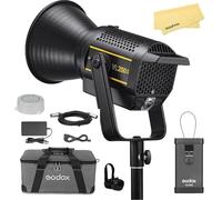 Godox VL200II VL200-II VL200 II 215W LED Video Light,Luce Continua Professionale con Attacco Bowens per Luce Diurna,5600±200K CCT,CRI/TLCI 96+,8 Effetti FX Integrati,per Studio e Fotografia All'aperto