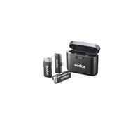 GODOX WES 1 Kit2 - Sistema di microfono wireless Lightning da 2,4 GHz con custodia di ricarica per Apple iPhone