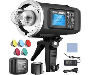 Godox WITSTRO AD600BM 600WS GN87 HSS 1/8000s Outdoor Flash Strobe Flash da Studio 2.4G Wireless X System with 9000mAh Li-ion Battery