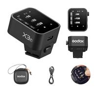 Godox X3-F X3F - Trasmettitore di flash wireless con touchscreen e display OLED per fotocamere Fuji, 2.4GHz, wireless, 1/8000S HSS, TTL, funzione Tcm, batteria integrata, telecomando per fotocamera