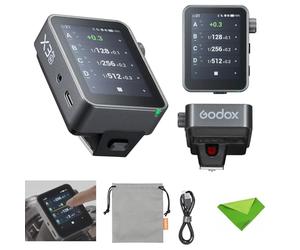 Godox X3 Pro N X3Pro N X3Pro-N Trigger flash TTL touchscreen per Nikon, wireless 2.4G, schermo LCD da 2,4", integrazione Bluetooth e controllo tramite APP, trasmettitore flash wireless
