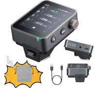 GODOX X3 PRO TTL Wireless Camara Flash Trigger, 2.4G Wireless Touchscreen Flash Transmitter, Built-in batteria al litio, schermo OLED ad alta definizione (per Sony)