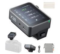 Godox X3Pro-C Trigger per Flash senza fili per Canon,2.4" Schermo touch, controllo a 16 gruppi, funzione HSS TTL TCM con 1/8000s, ricarica USB-C, durata batteria 30 giorni Flash Transmitter