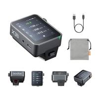 Godox X3ProO TTL Trigger per fotocamere Olympus/Panasonic, trigger wireless per flash con touchscreen a colori, 32 canali, 16 gruppi con 3 modalità di scatto, batteria integrata, compatibile con app