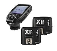 Godox Xpro-N 2.4G X System Telecomando Flash Wireless + 2 Ricevitori Godox X1R-N Compatibile con Nikon Flash