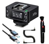 Godox XR-S Ricevitore Wireless TTL per Sony, Sistema X 2.4GHz, Batteria al Litio Integrata, Display LCD Migliorato, Controllo Wireless dell’Otturatore, Cavi Sync e USB-C Inclusi