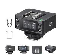 Godox XR TTL - Ricevitore flash, portata 100 m, batteria integrata da 1270 mAh, cavo di sincronizzazione e cavo USB-C compatibile con scatto X3/X3Pro per Canon, Nikon