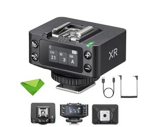 Godox XR TTL Ricevitore trigger flash wireless compatibile con fotocamere Nikon e Canon, ricevitore flash wireless 2.4G, trasmissione a distanza fino a 100 metri, 99 ID e 32 canali, compatibile con X3