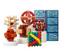 Godpqiui Giochi Rompicapo | Sblocca Giocattolo Puzzle Enigma Mentale | Giocattoli Logici Intellettuali - Per Sviluppo Pratico Delle Abilità Crescita Logica Apprendimento Precoce Aula Scuola Casa