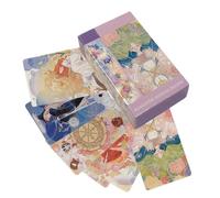 Godpqiui Mazzo Di Carte Dei Tarocchi | 80 Carte Gioco Sociale - Di Divinazione,per Riunioni di Gruppo Donne Uomini Adulti Studenti Anziani