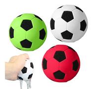 Godpqiui Pallone da calcio in formato mini | Confezione da 3 pezzi di giocattolo in spugna morbida | Palline rimbalzanti | Per il relax dei bambini, giochi sportivi, da interno/esterno, per casa e