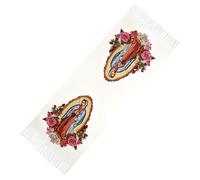 Godpqiui Sciarpe E Scialli Per Donna | Elegante Stampa Vergine Maria,Sciarpe E Stole Per Abito Da Sera | Per Matrimonio Viaggio Di Lavoro Viaggi Casa All'Aperto Scuola Fidanzata Moglie Amica Sorella