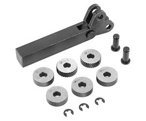 Godrone in Acciaio da 7 Pezzi, Godronatore per Tornio, Godroni per Tornio, 0.5/1/2mm Zigrinatore per Tornio di Ferro