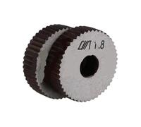 Godrone lineare in acciaio da 2 pezzi 28x8mm passo 1,8 mm dritto grossolano for tornio fai te grigio
