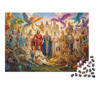 Gods Assembly Jigsaw Puzzle 1000 Pieces Recycled Paper Myth Artwork Jigsaw Puzzles Educational Game Sfida Divertente Family Game for Adults And Age 10 70x50cm/1000pcs
