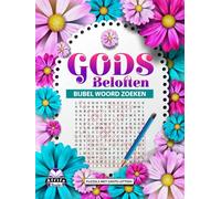 Gods beloften Bijbel Woord Zoeken: Puzzels met grote letters en Schriftverzen voor inspiratie en aanmoediging