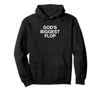 God's Biggest Flop Funny Y2K College Novità White Lie Meme Felpa con Cappuccio