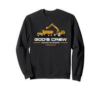 God's Crew - Excavator Construction Kids Christian 1 Cor 3:9 Felpa
