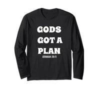 Gods Got A Plan Bibbia Versetto Geremia 29:11 Maglia a Manica