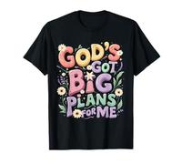 God's Got Big Plans for Me - Disegno Cristiano Pastello Maglietta