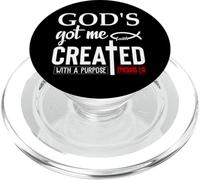 God's Got Me Christian Ephesians 2:10 Created With a Purpose PopSockets PopGrip per MagSafe