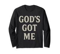 God's Got Me Christian Ispiratrice Fede Motivazionale Maglia a Manica