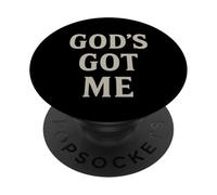 God's Got Me Christian Ispiratrice Fede motivazionale PopSockets PopGrip Adesivo