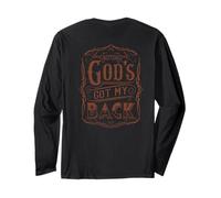 God's Got My Back Best Jesus Camicia da Uomo per Le Donne Maglia a Manica