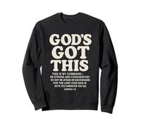God's Got This Joshua 1:9 Versetto della Bibbia Cristiano Felpa