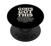 God's Got This Joshua 1:9 Versetto della Bibbia Cristiano PopSockets PopGrip Adesivo